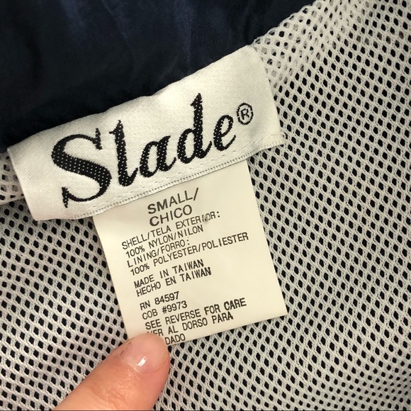 Vintage Slade Embroidered Windbreaker Jacket Size Small - Picture 8 of 12